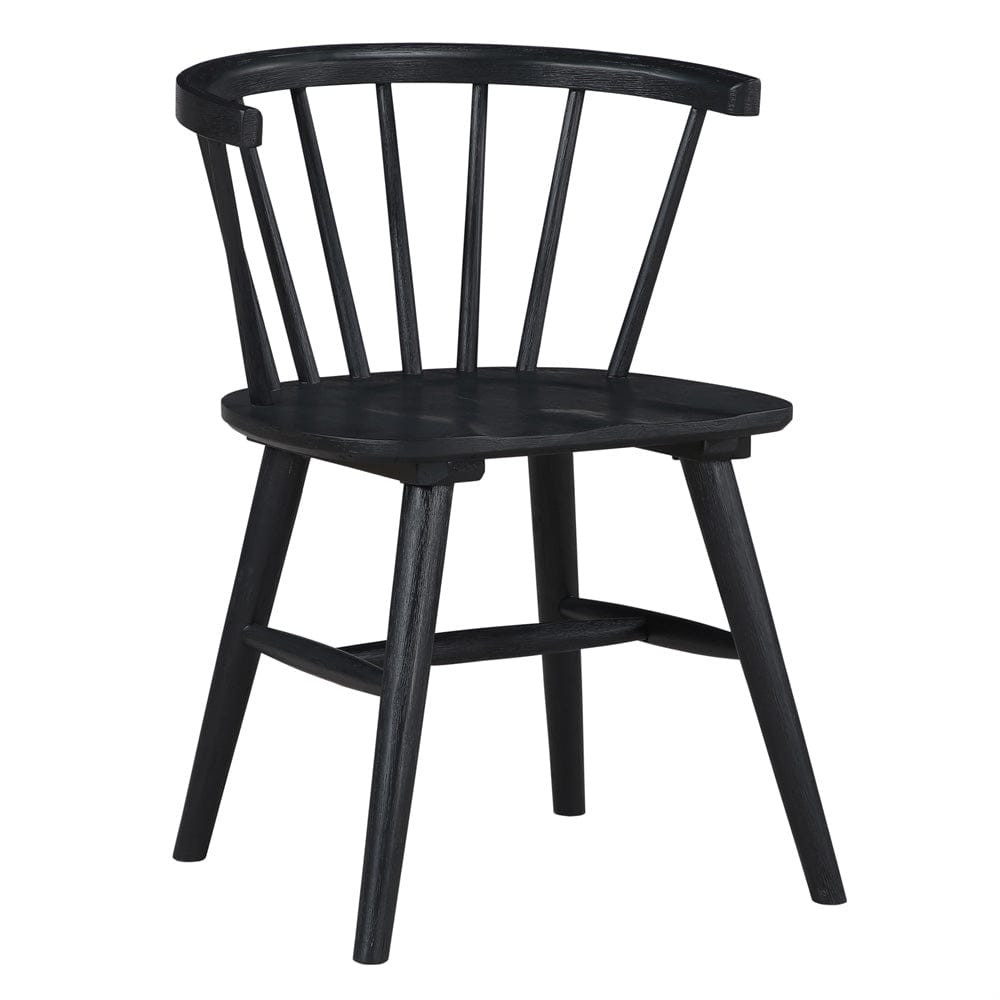 Steve Silver - Willow 5-Piece 42in Round Dining Set, Black - WIL500K-D5PC view 2