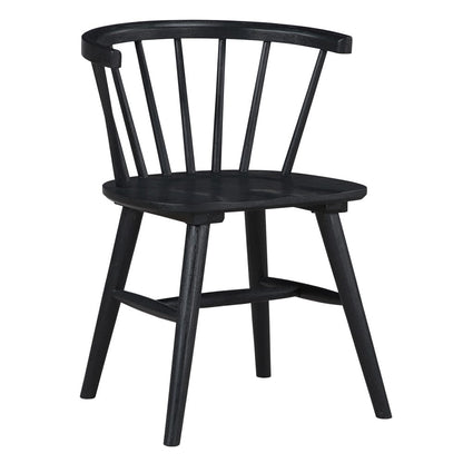 Steve Silver - Willow 5-Piece 42in Round Dining Set, Black - WIL500K-D5PC view 2