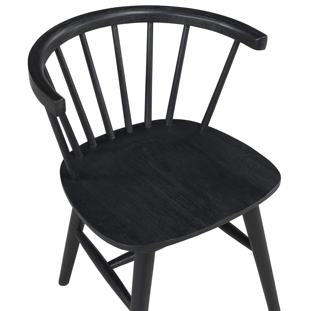 Steve Silver - Willow 5-Piece 42in Round Dining Set, Black - WIL500K-D5PC view 5
