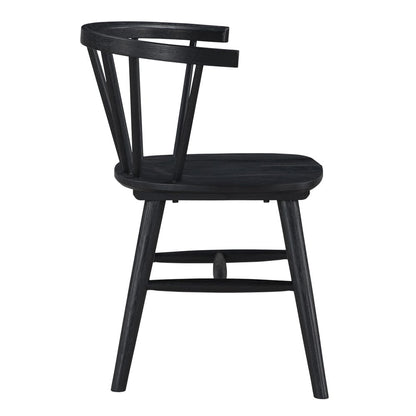 Steve Silver - Willow Solid Wood Dining Chair, Black (Set of 2) - WIL500KS view 3
