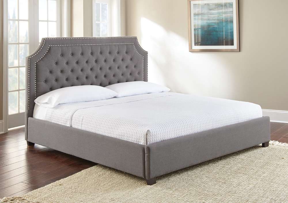 Steve Silver - Wilshire King Bed - Gray - WS890KBEDG veiw 4