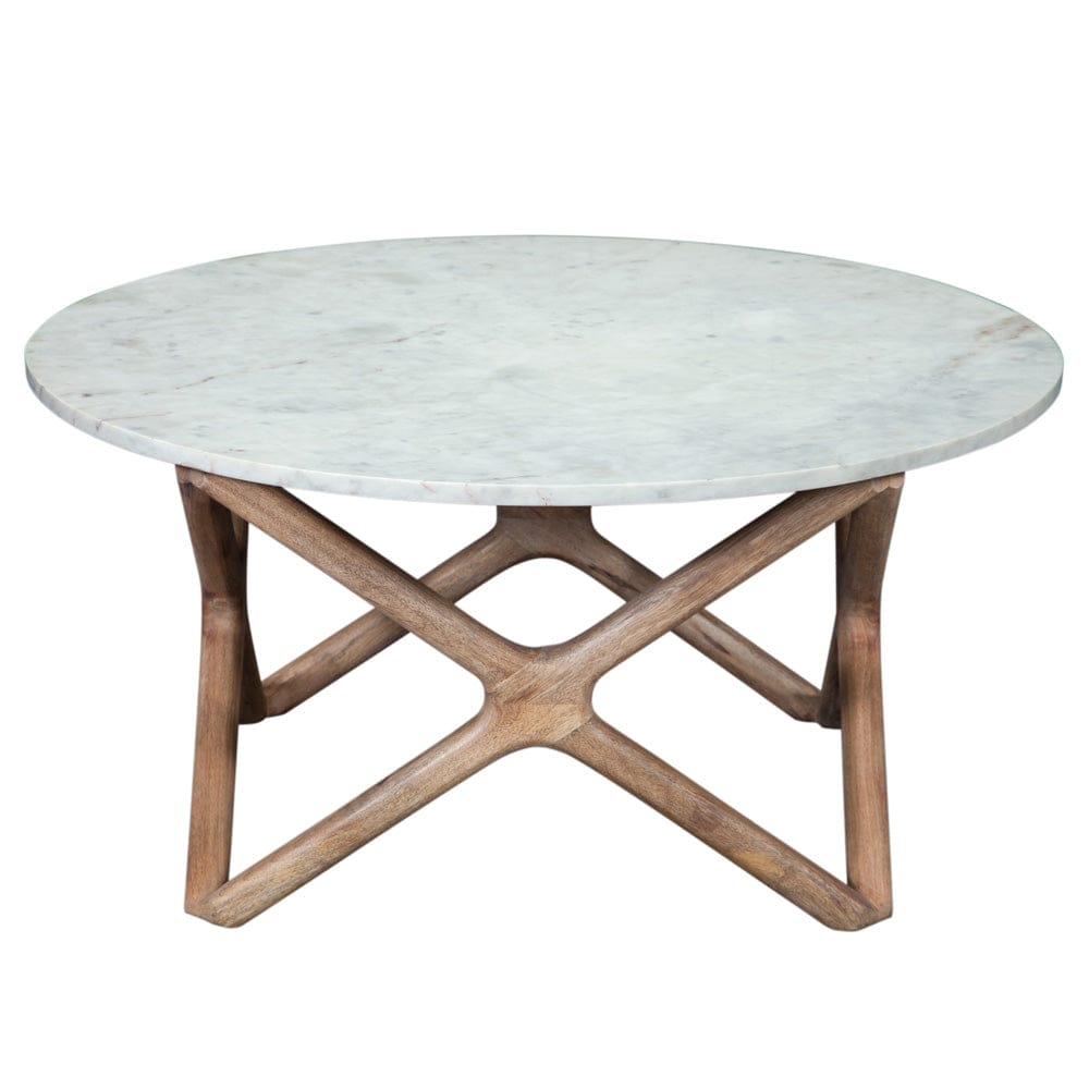 Steve Silver - Wyman Banswara White Marble Top Cocktail - WY200WRC view 1