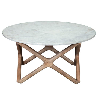Steve Silver - Wyman Banswara White Marble Top Cocktail - WY200WRC view 1