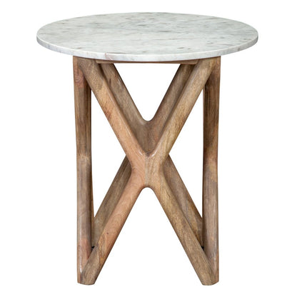 Steve Silver - Wyman Banswara White Marble Top End Tbl - WY200WRE view 2