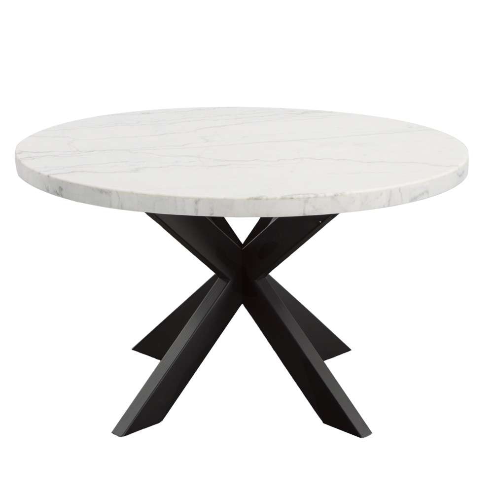 Steve Silver - Xena Marble Top 52in Round Dining Table - XN520WT veiw 1