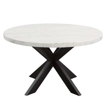 Steve Silver - Xena Marble Top 52in Round Dining Table - XN520WT veiw 1