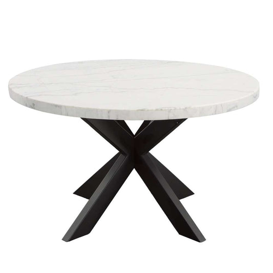 Steve Silver - Xena Marble Top 52in Round Dining Table - XN520WT veiw 1