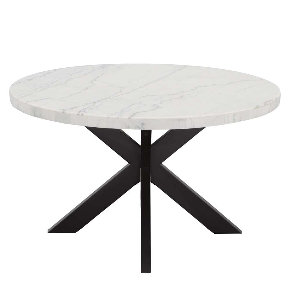 Steve Silver - Xena Marble Top 52in Round Dining Table - XN520WT veiw 2