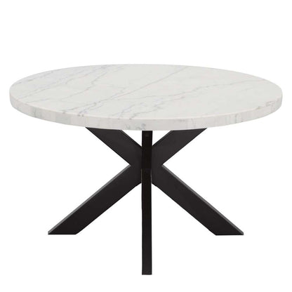 Steve Silver - Xena Marble Top 52in Round Dining Table - XN520WT veiw 2