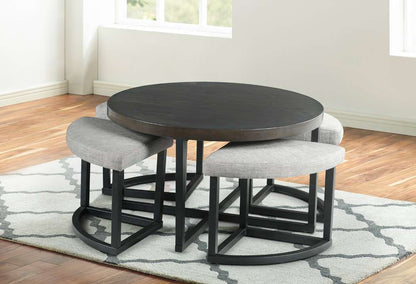 Steve Silver - Yukon Coffee Table with Stools - YU3636NT