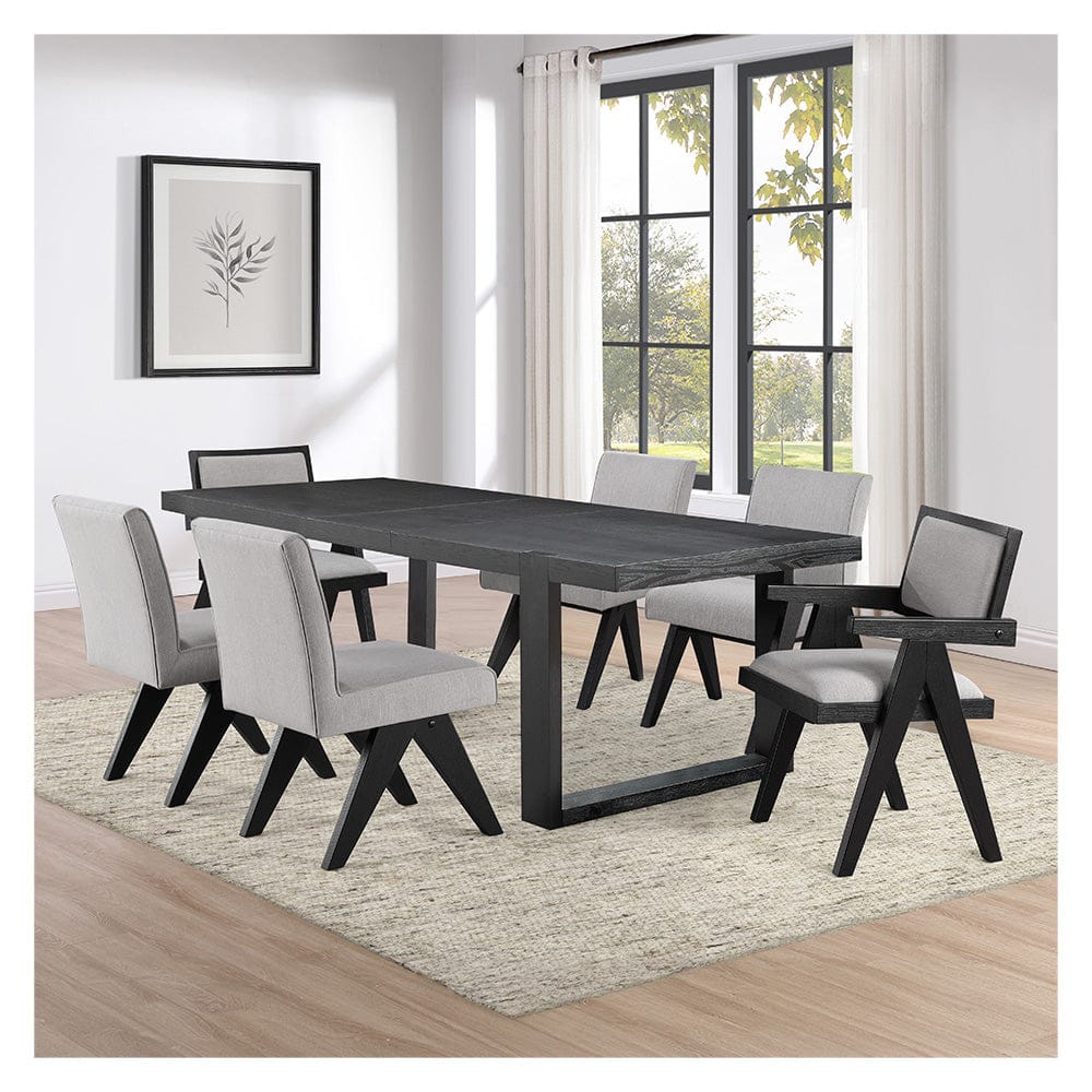 Steve Silver - Yves 75-96" Table w/ 4 Magnolia Chairs, 2 Arm Chairs - YS500TMM600-2AC-D7PC view 1