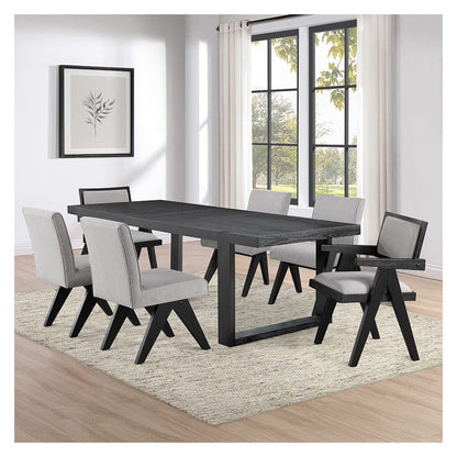 Steve Silver - Yves 75-96" Table w/ 4 Magnolia Chairs, 2 Arm Chairs - YS500TMM600-2AC-D7PC view 1