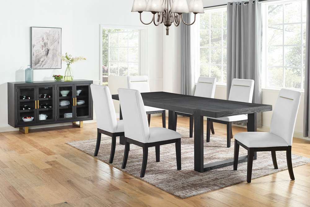 Steve Silver - Yves 8pc Dining Set - White - YS500TSW8PC veiw 1
