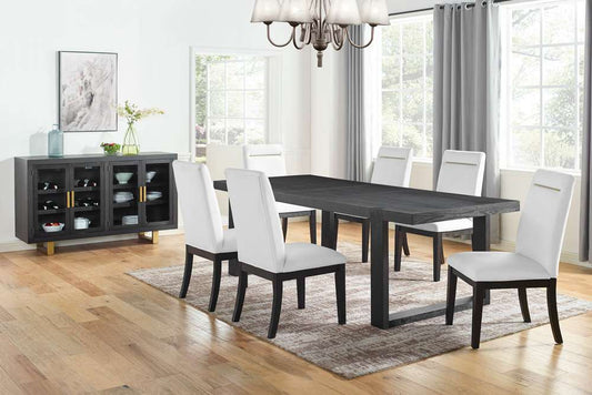Steve Silver - Yves 8pc Dining Set - White - YS500TSW8PC veiw 1