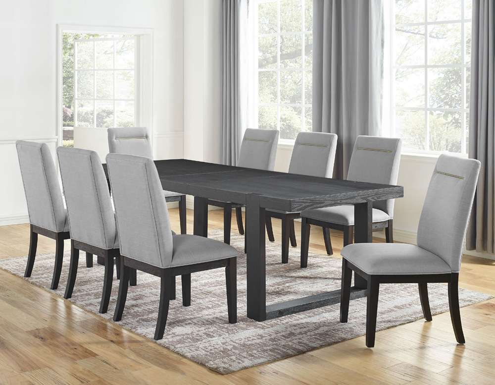 Steve Silver - Yves 9pc Dining Set - Grey - YS500TSG9PC veiw 1