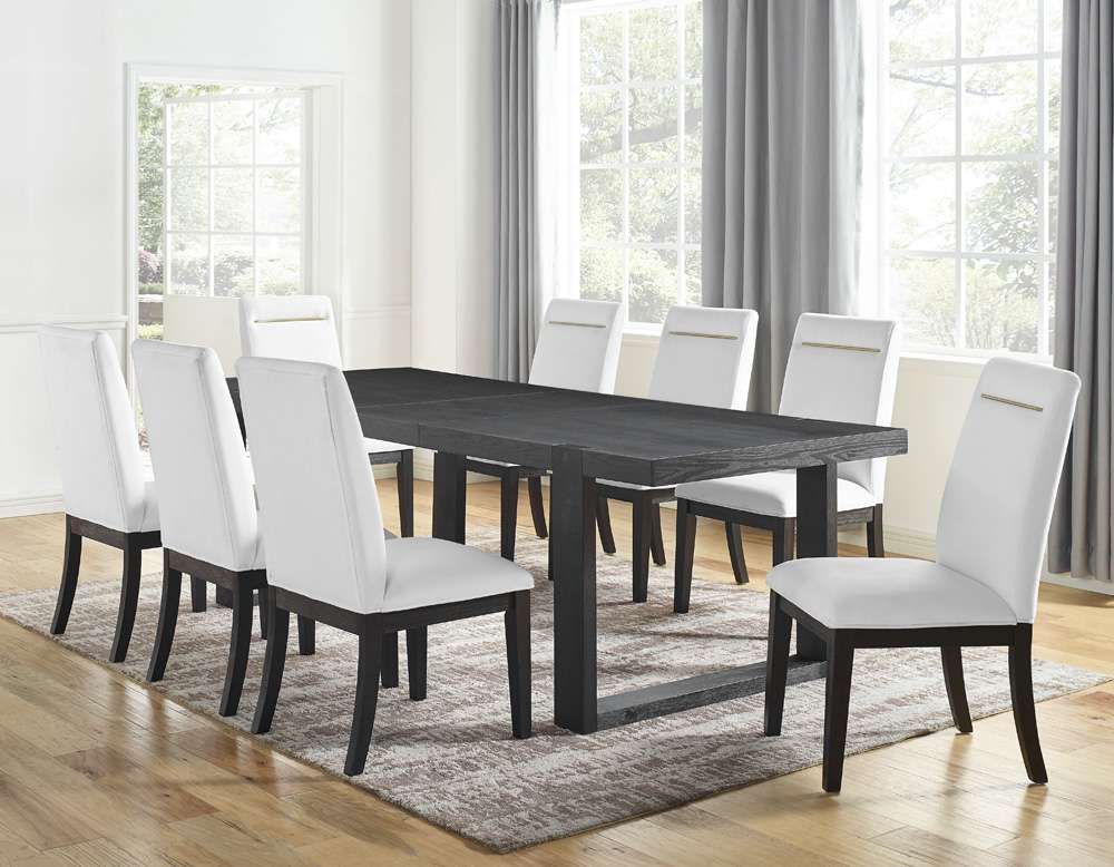 Steve Silver - Yves 9pc Dining Set - White - YS500TSW9PC veiw 1