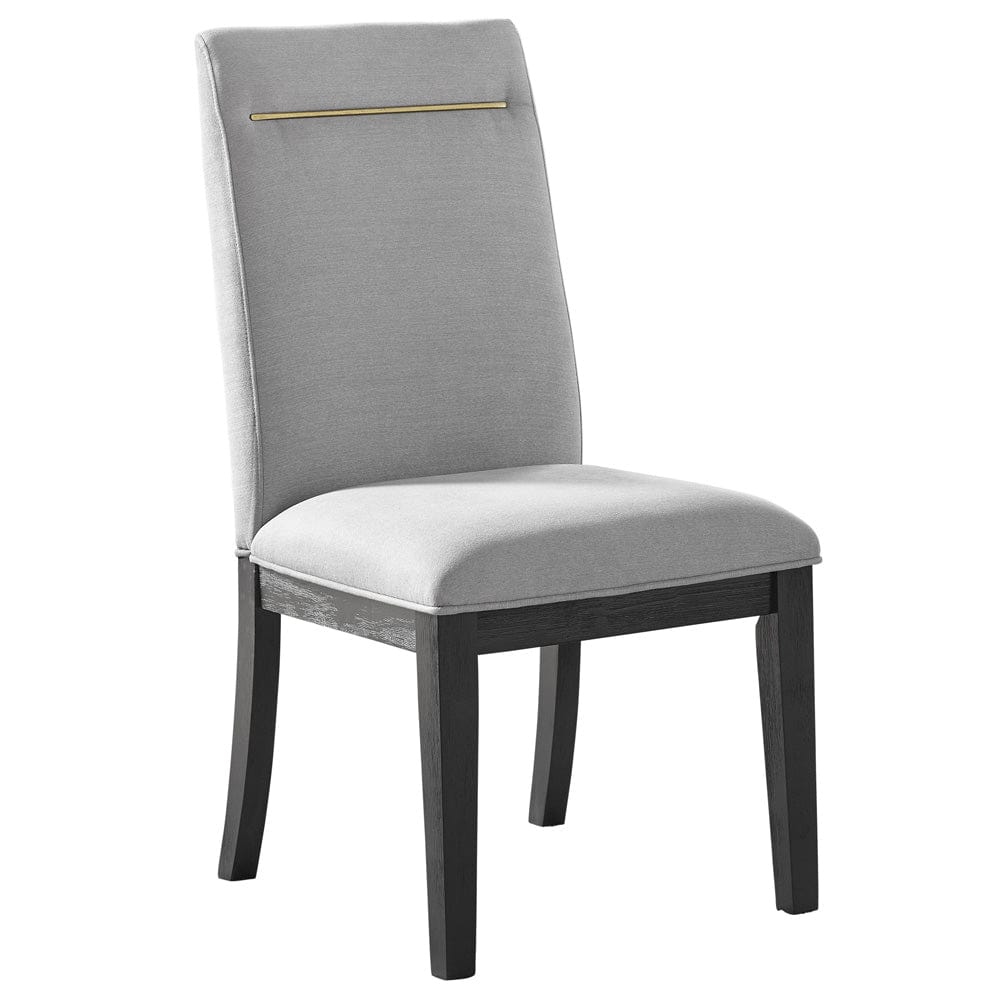 Steve Silver - Yves Black Dining Table With 6 Grey Chairs and Server - YS500TSG8PC view 5