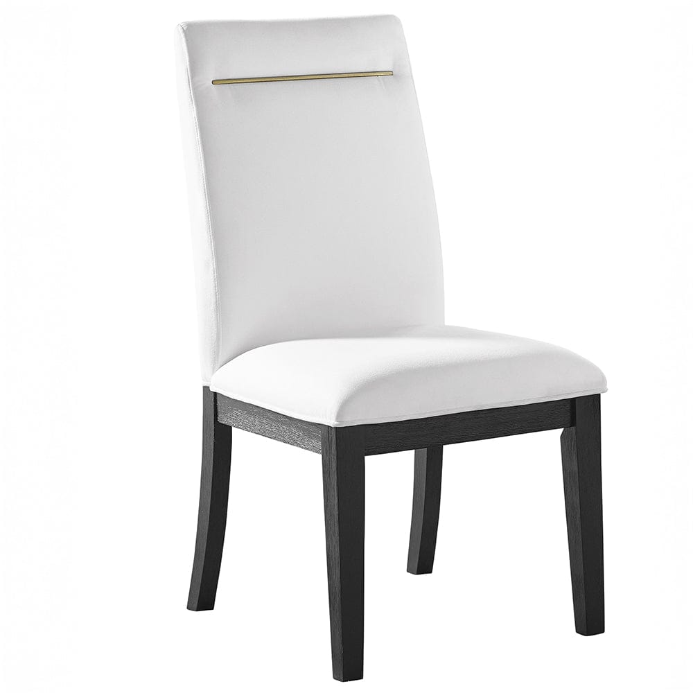 Steve Silver - Yves Black Dining Table With 8 White Chairs and Server - YS500TSW10PC view 3