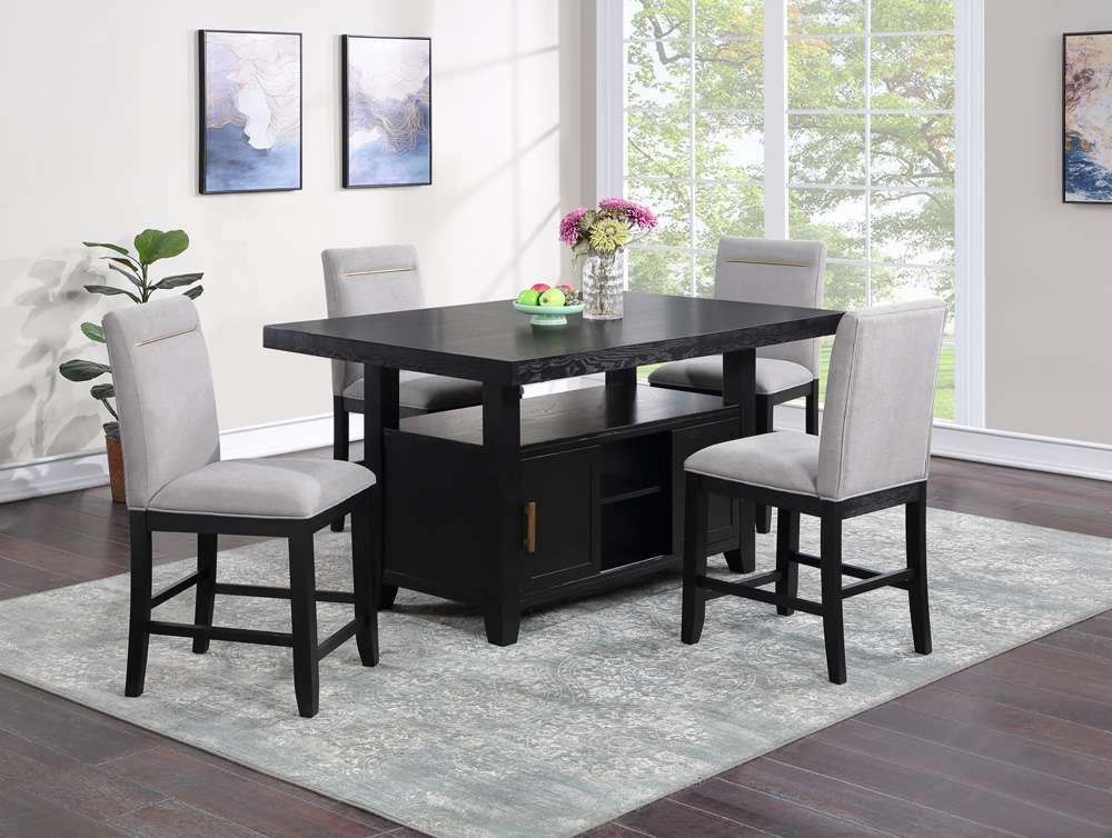 Steve Silver - Yves Counter 6PC Dining Set - YS500SBBN-C6PC-G veiw 4