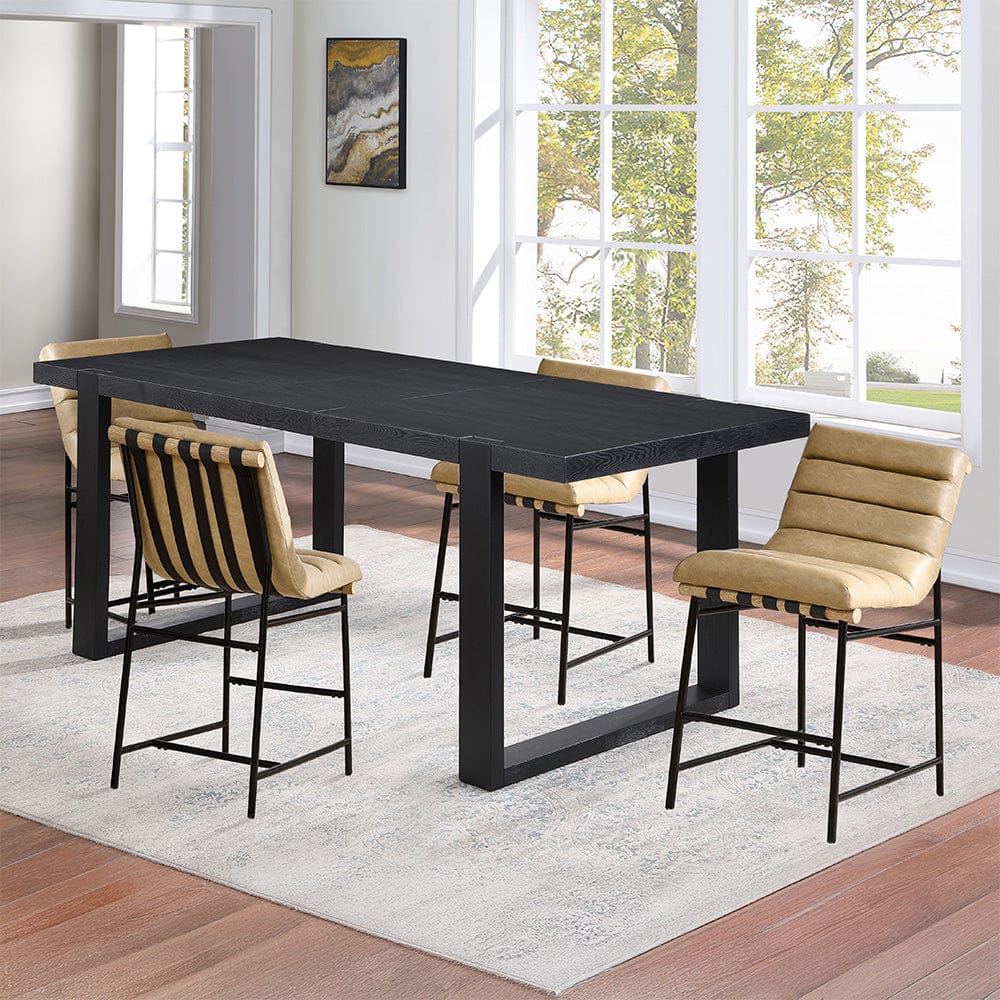 Steve Silver - Yves Counter Table+Nicco Sand PU Chairs - YS500PT-NC600T-C5PC view 1