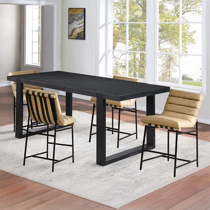 Steve Silver - Yves Counter Table+Nicco Sand PU Chairs - YS500PT-NC600T-C5PC view 1