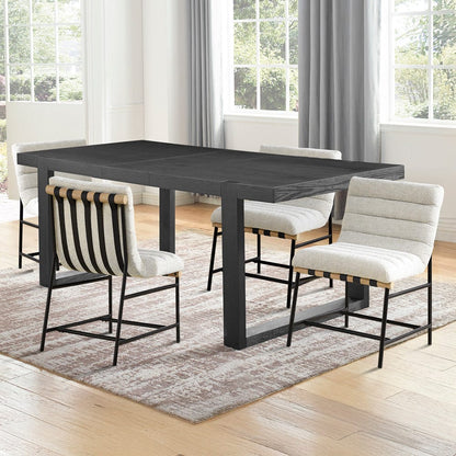 Steve Silver - Yves Dining Table+Nicco Beige Polyester - YS500T-NC500BE-D5PC view 1