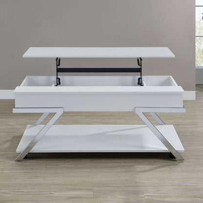 Steve Silver - Zena Lift-Top Cocktail Table with Casters - ZN300WCL veiw 5