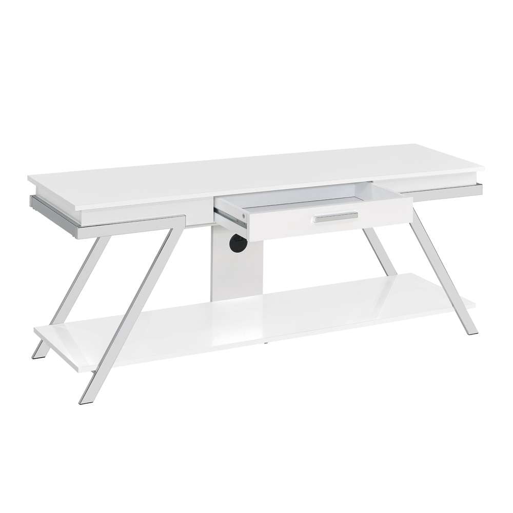 Steve Silver - Zena TV Stand with Drawer - ZN300WTV veiw 3