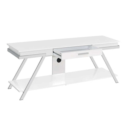 Steve Silver - Zena TV Stand with Drawer - ZN300WTV veiw 3