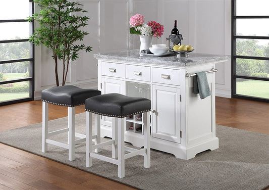 Steve Silver - Zermatt Kitchen Island 3-Piece Set - ZR3803PC view 1