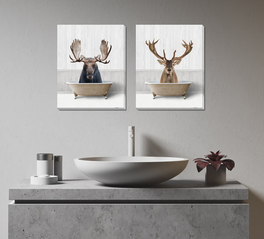 Streamline Art - Bath Time Moose - CE529-1620 view 2