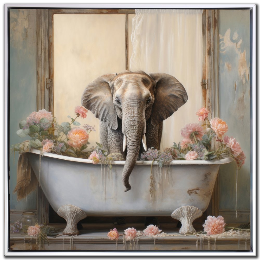 Streamline Art - Bathroom Elephant Joy - WBG24236 view 1