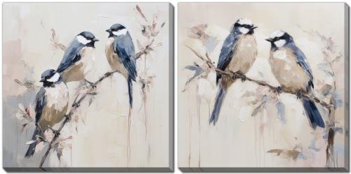 Streamline Art - Elegant Bird Silhouettes Set of 2 - CE765-1616T view 1