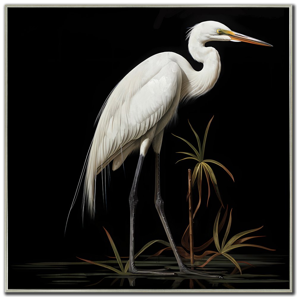 Streamline Art - Midnight Heron I - FRC24113 view 1
