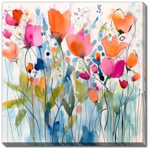 Streamline Art - Rustic Red Floral I - CE782-1818 view 1