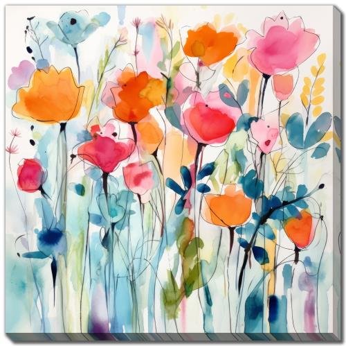 Streamline Art - Rustic Red Floral II - CE783-1818 view 1