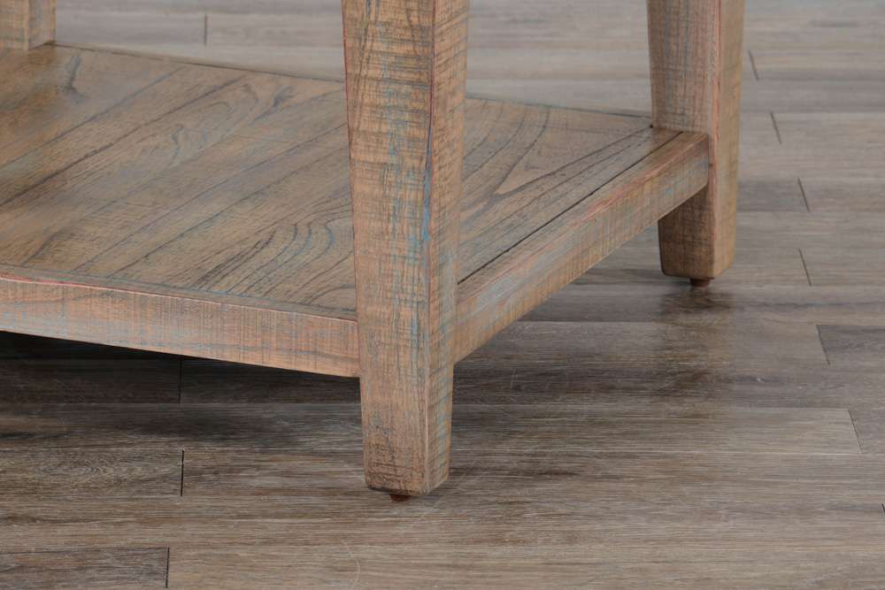 Sunny Designs -  24in Modern Mindi Wood End Table in Weathered Brown - 3162WB-E veiw 6
