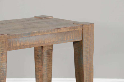 Sunny Designs -  25in Modern Mindi Wood Chair Side Table in Weathered Brown - 3162WB-CS veiw 6