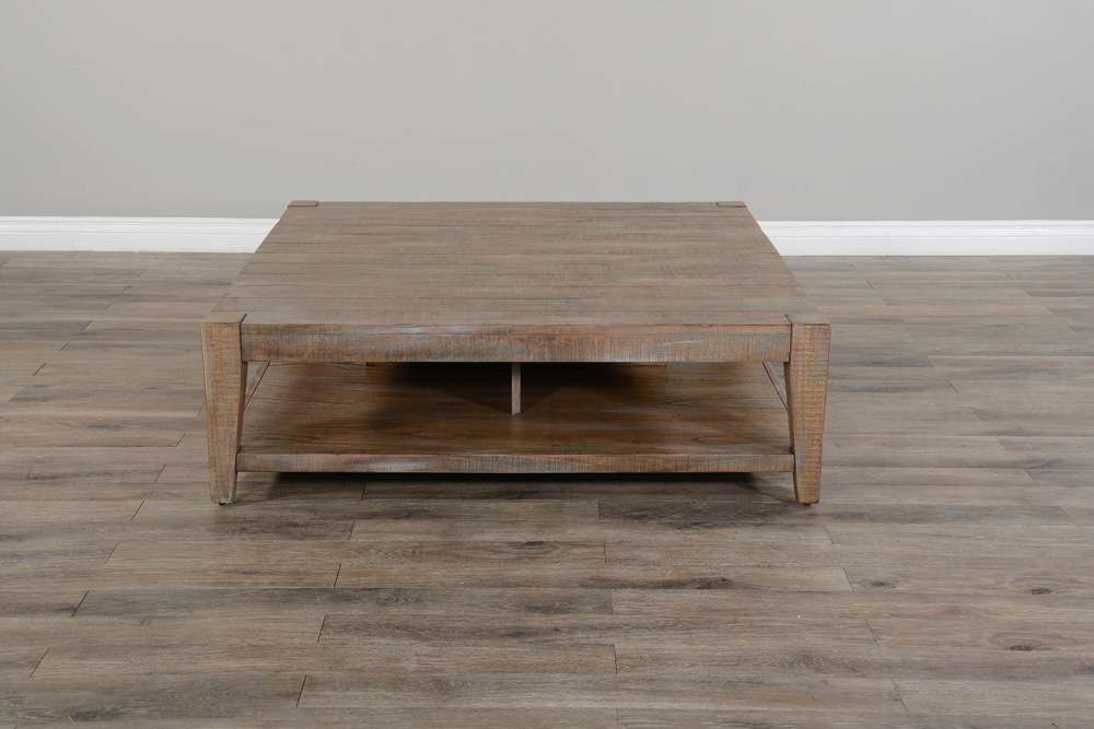 Sunny Designs -  48in Modern Mindi Wood Cocktail Table in Weathered Brown - 3162WB-C veiw 3
