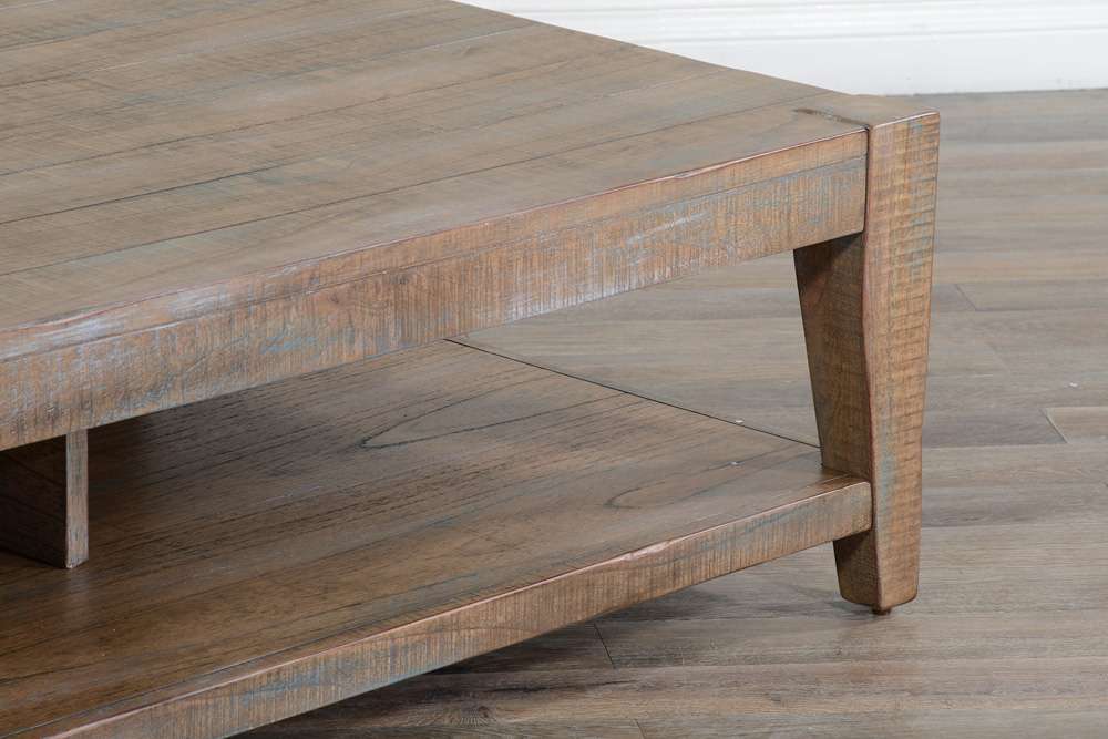 Sunny Designs -  48in Modern Mindi Wood Cocktail Table in Weathered Brown - 3162WB-C veiw 6