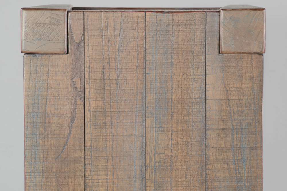 Sunny Designs -  48in Sleek and Modern Wood Sofa Table in Weathered Brown - 3162WB-S veiw 2