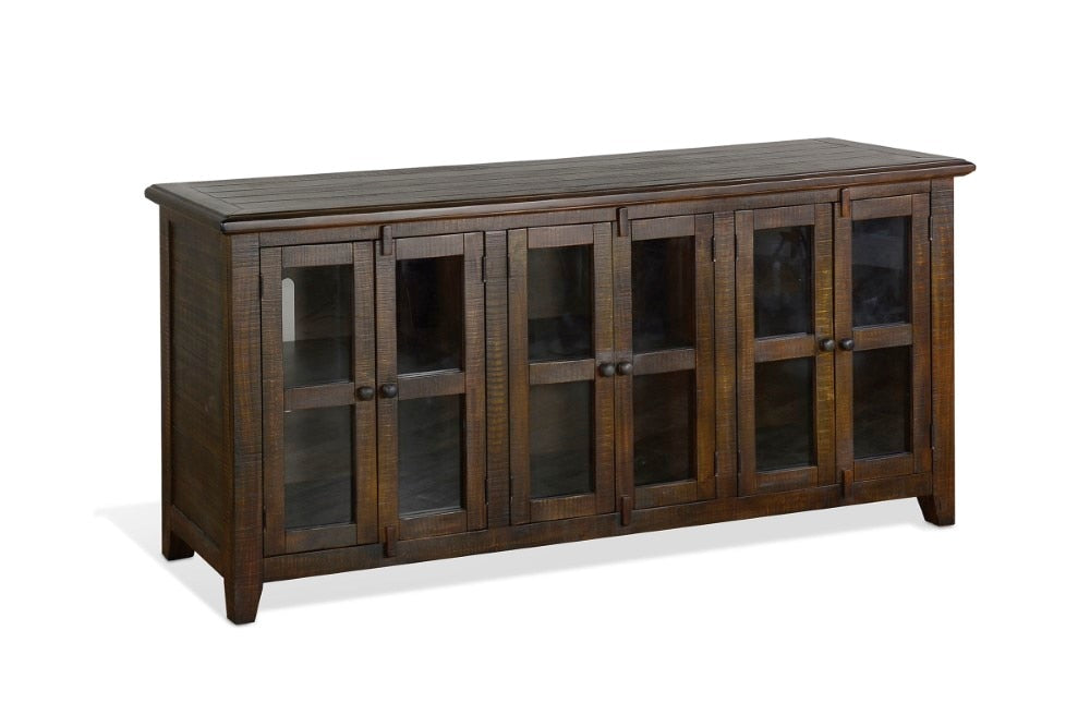 Sunny Designs - 70in TV Console in Dark Brown - 3628TL-70 veiw 1