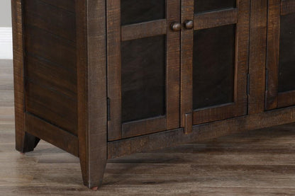 Sunny Designs - 70in TV Console in Dark Brown - 3628TL-70 veiw 6