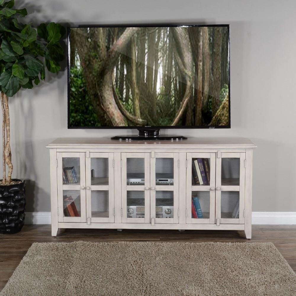 Sunny Designs - 70in TV Console in White - 3628MW-70 veiw 2