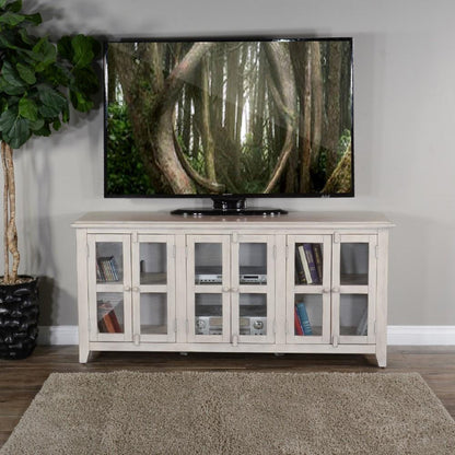 Sunny Designs - 70in TV Console in White - 3628MW-70 veiw 2