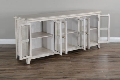Sunny Designs - 70in TV Console in White - 3628MW-70 veiw 5