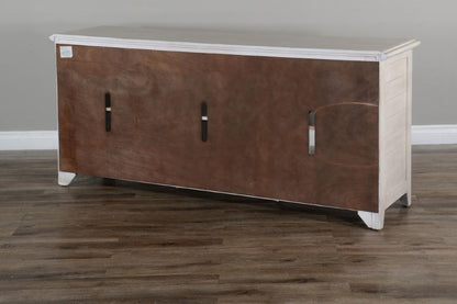 Sunny Designs - 70in TV Console in White - 3628MW-70 veiw 7