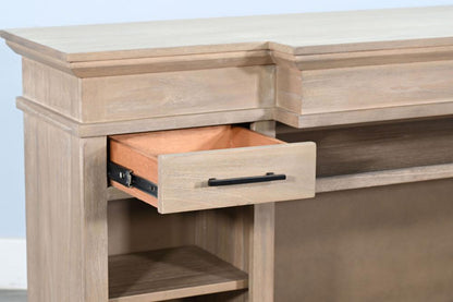 Sunny Designs - 72in Media Console with Panoramic Electric Fireplace - Natural - K3688WE veiw 3