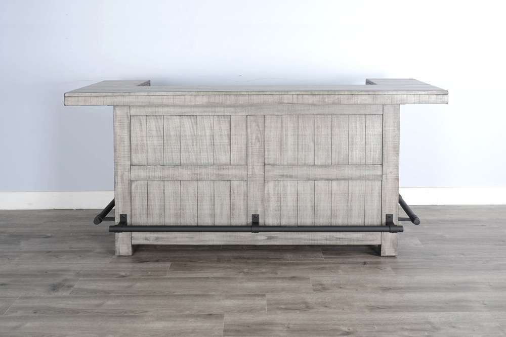 Sunny Designs - Alpine Grey -  80in Traditional Wood Home Bar - 1963AG veiw 4