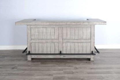 Sunny Designs - Alpine Grey -  80in Traditional Wood Home Bar - 1963AG veiw 4